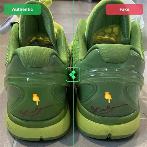 how to spot fake kobe shoes|mismatch kobe grinches.